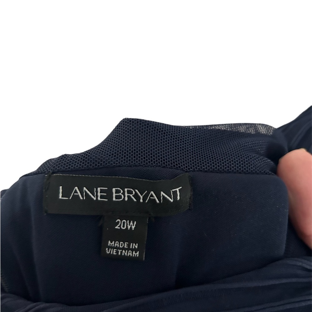 NWT Lane Bryant navy blue, knee length dress. Size 20W. - Picture 3 of 3